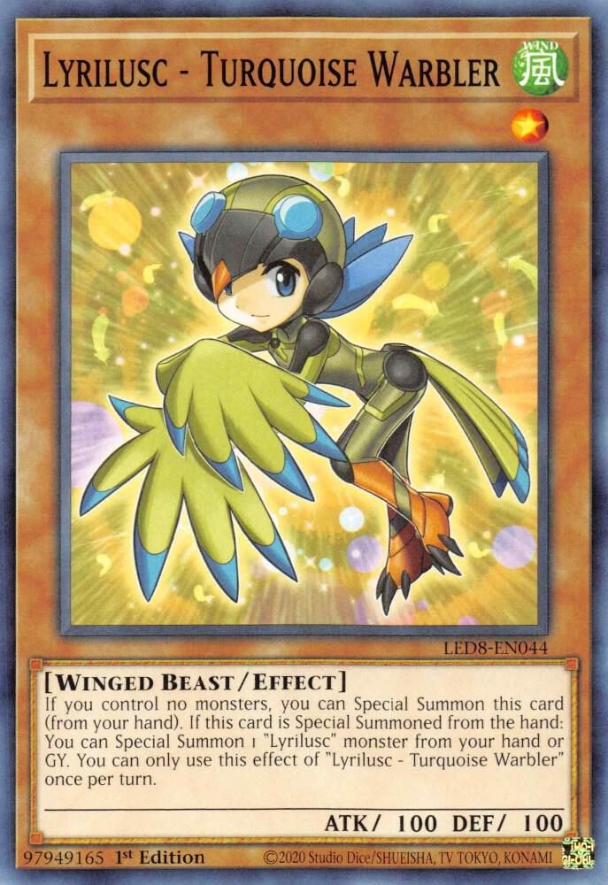 Lyrilusc - Turquoise Warbler - Legendary Duelists: Synchro Storm (LED8) Legendary Duelists: Synchro Storm Led8-en044