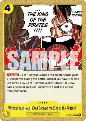 Without Your Help I Can&#39;t Become the King of the Pirates!!!! - Extra Booster: Anime 25th Collection (EB-02) Extra Booster: Anime 25th Collection