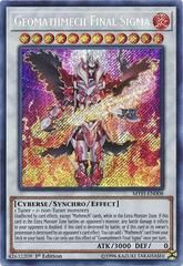 Geomathmech Final Sigma MYFI-EN008 YuGiOh Mystic Fighters Secret Rare