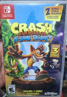 SJ Crash N Sane Trilogy Nintendo Switch Usado Completo
