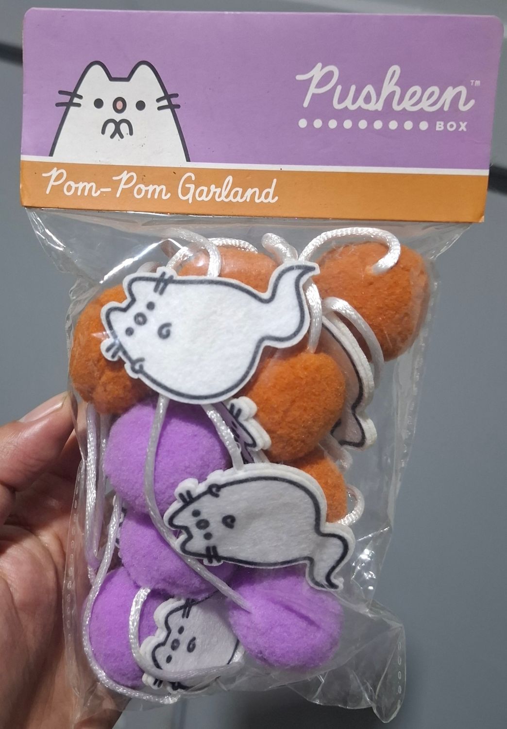 BAF1 Pusheen Pon Pom Garland Decoracion para Halloween Nuevo