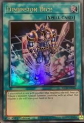 Dimension Dice BLCR-EN006 YuGiOh Battles of Legend: Crystal Revenge Ultra Rare