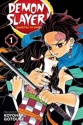 SJ Demon Slayer Manga Volumen 1 Ingles Kimetsu no Yaiba Manga