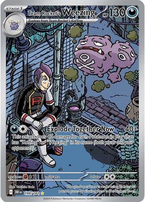 SJ eam Rocket&#39;s Weezing - 199/182 - SV10: Destined Rivals (DRI) SV10: Destined Rivals