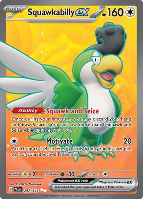 SJ Japones Squawkabilly ex - 247/193 - SV02: Paldea Evolved (PAL) SV02: Paldea Evolved