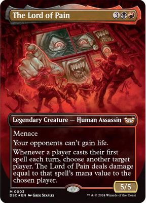SJ The Lord of Pain (Borderless) - Commander: Duskmourn: House of Horror (DSC) Commander: Duskmourn: House of Horror Foil