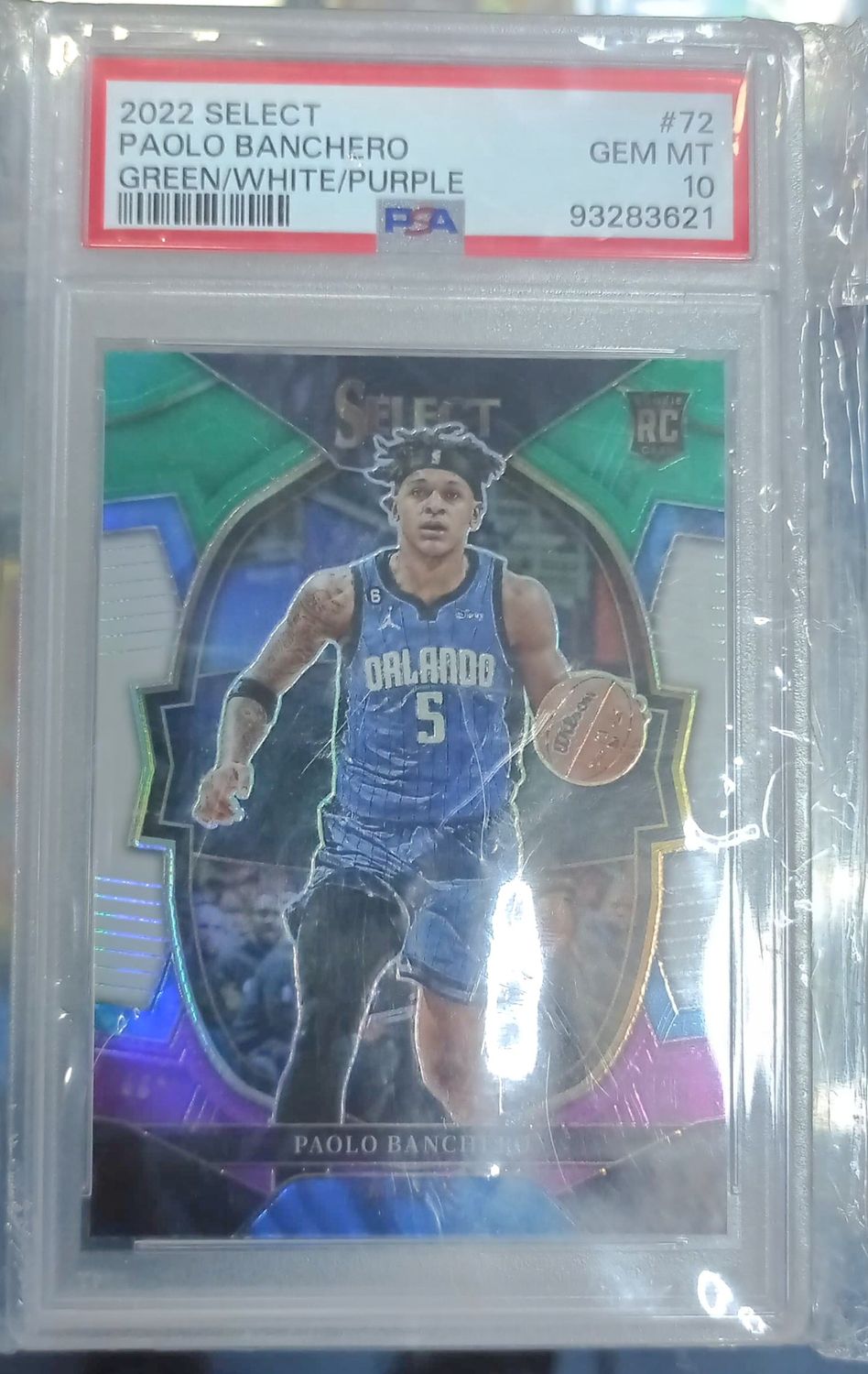 SJ Paolo Banchero Slab 2022 Select Grade 10 NBA Card PSA
