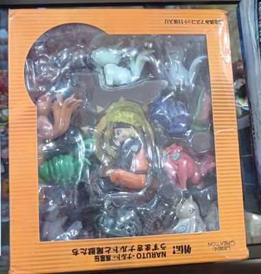 SJ Naruto Figura Anime con los Bijuus Set