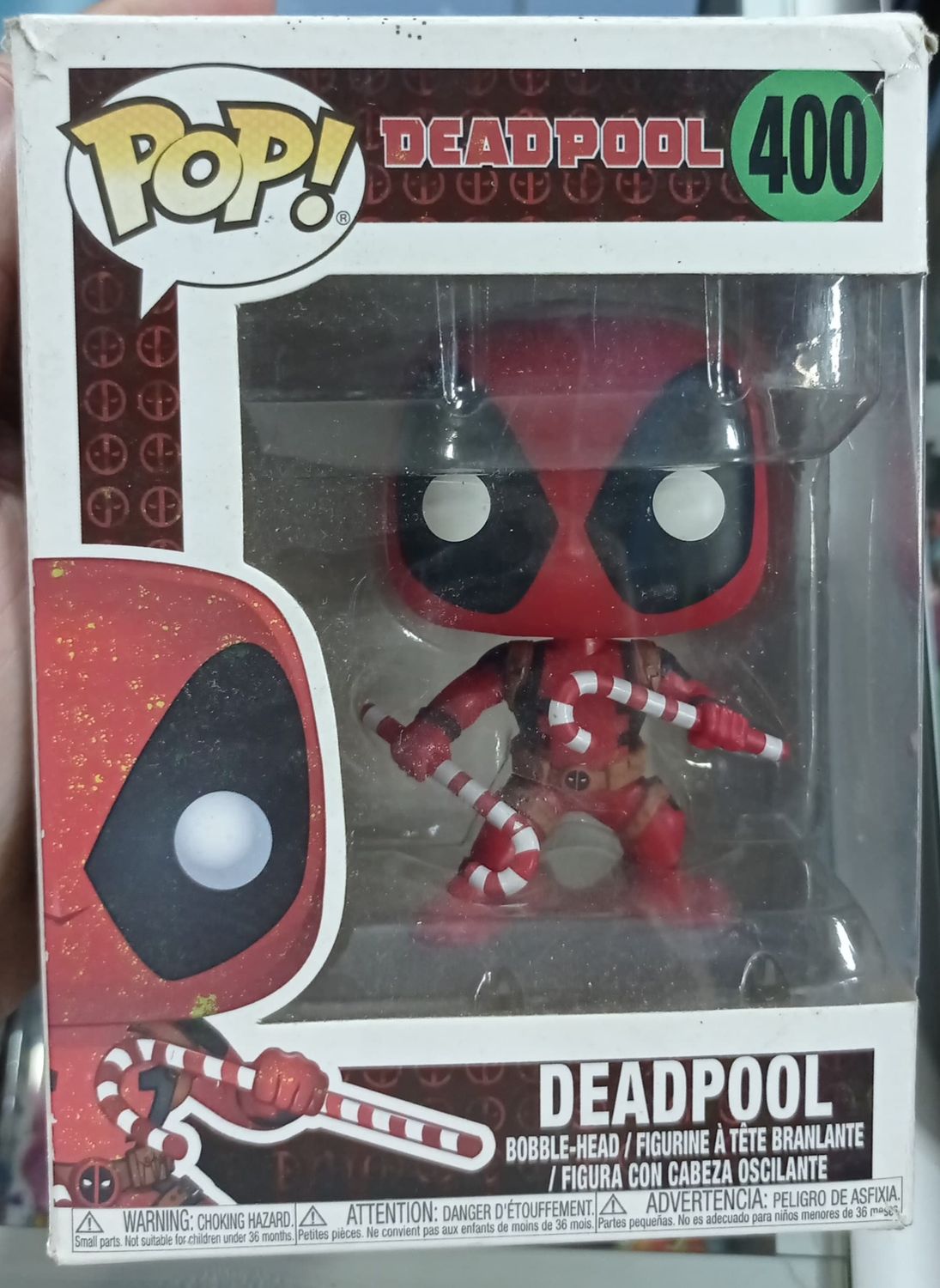 SJ Deadpool Figura Funko Pop 400 * Caja Danada*