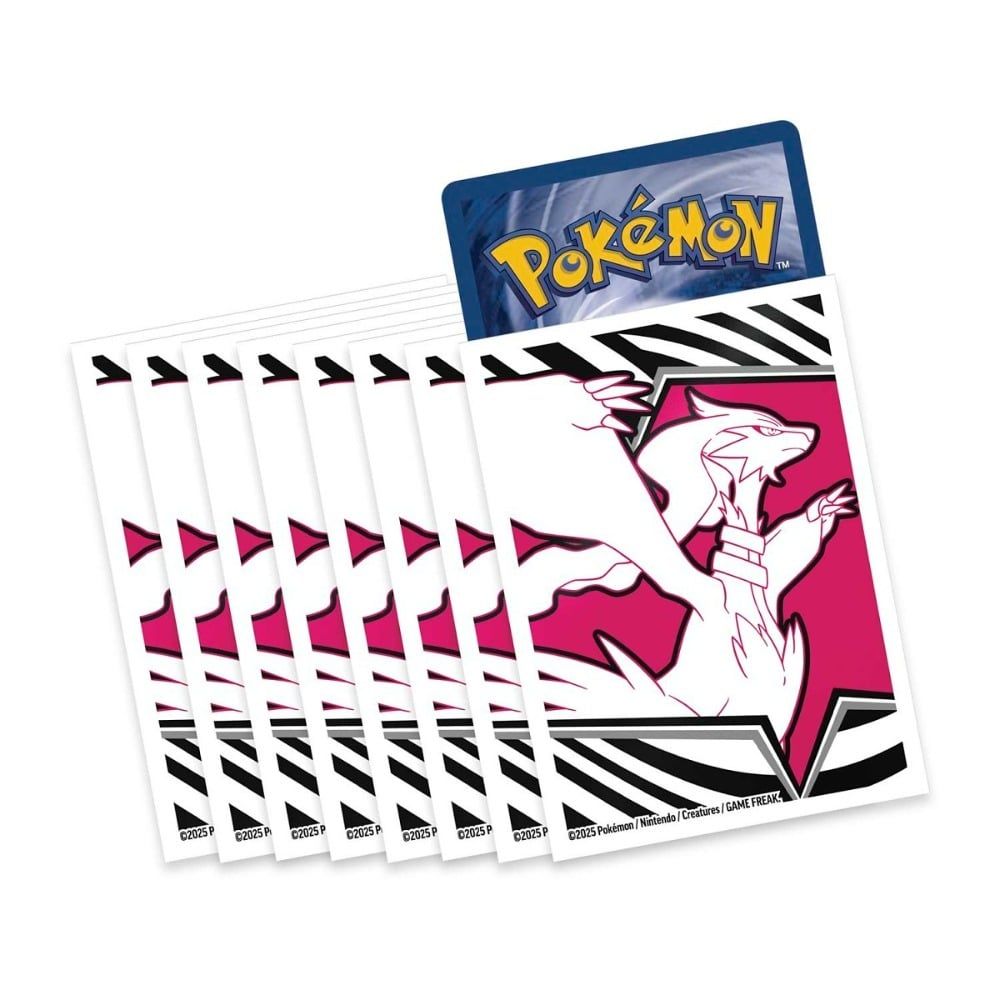 SJ White Flare Sleeves Pokemon TCG Sleeves 65 Reshiram