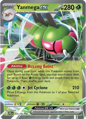 SJ Yanmega ex - 003/182 - SV10: Destined Rivals (DRI) SV10: Destined Rivals