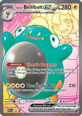 SJ Iono&#39;s Bellibolt ex - 194 - SV: Scarlet &amp; Violet Promo Cards (SVP) SV: Scarlet &amp; Violet Promo Cards