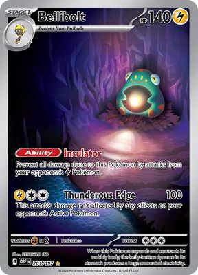 SJ Bellibolt - 201/197 - SV03: Obsidian Flames (OBF) SV03: Obsidian Flames