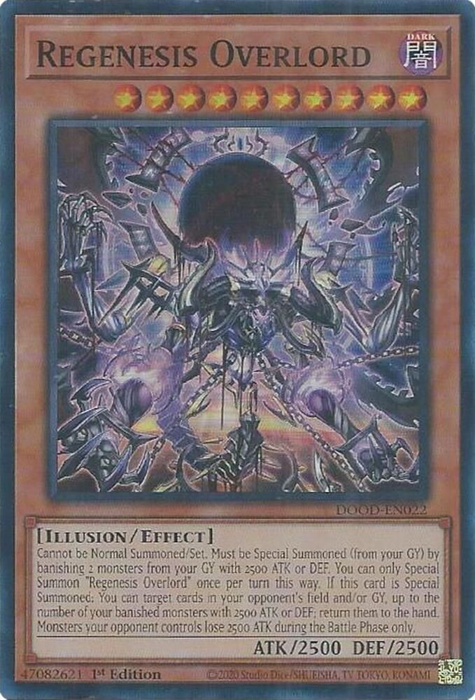 SJ-GA Regenesis Overlord - Doom of Dimensions (DOOD) Doom of Dimensions Super Rare