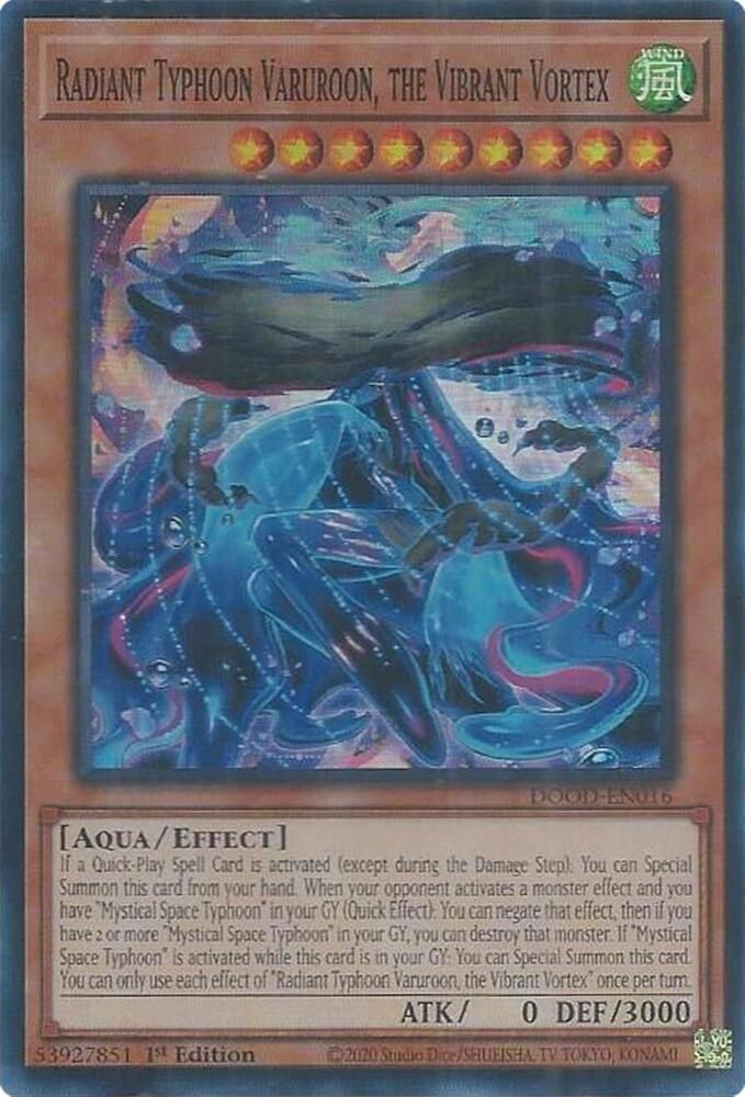 SJ-GA Radiant Typhoon Varuroon, the Vibrant Vortex - Doom of Dimensions (DOOD) Doom of Dimensions Super Rare