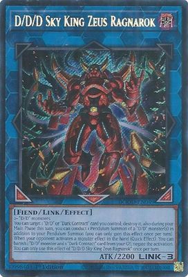 SJ-GA D/D/D Sky King Zeus Ragnarok - Doom of Dimensions (DOOD) Doom of Dimensions Secret Rare