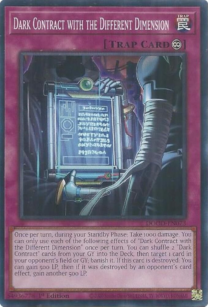 SJ-GA Dark Contract with the Different Dimension - Doom of Dimensions (DOOD) Doom of Dimensions