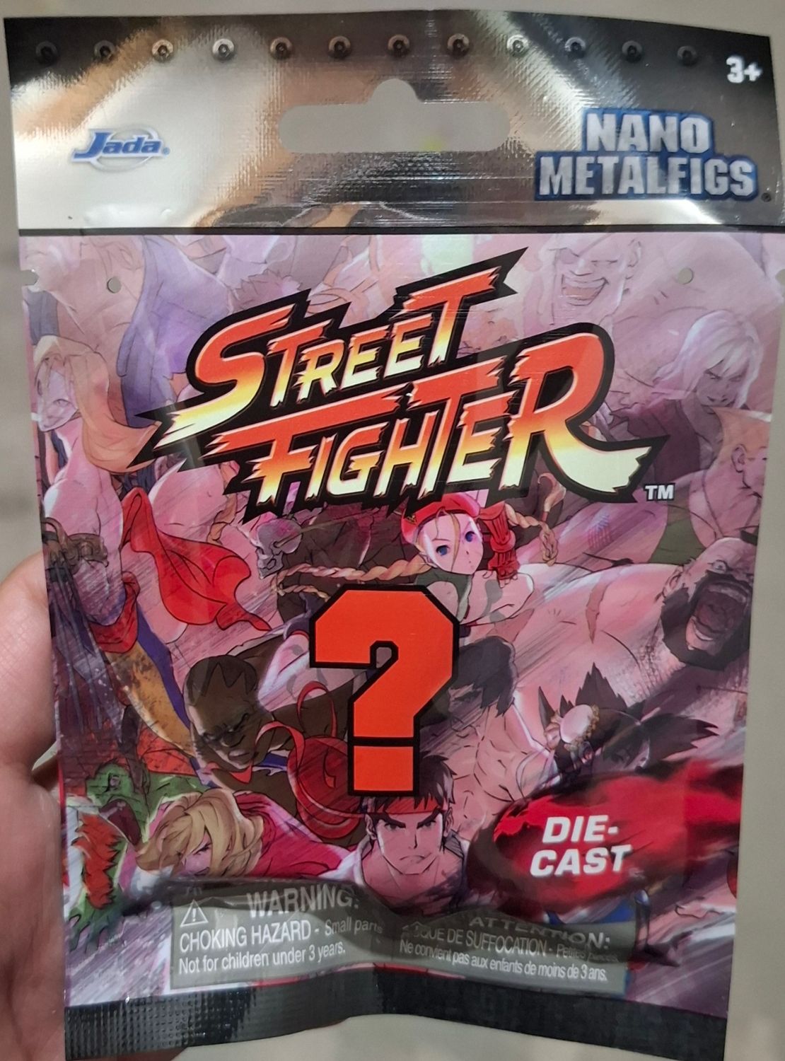 SJ Street Fighter Figura Nano Metalfigs Nuevo Sellado