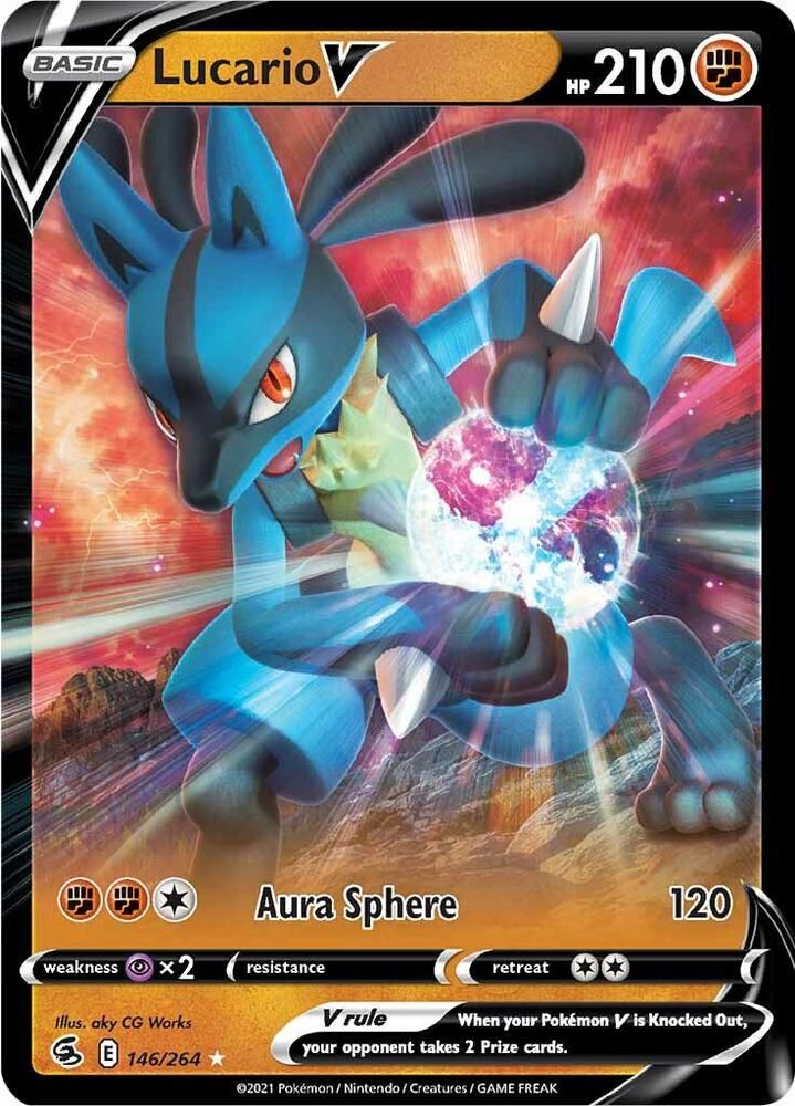 SJ Lucario V - SWSH08: Fusion Strike (SWSH08) SWSH08: Fusion Strike