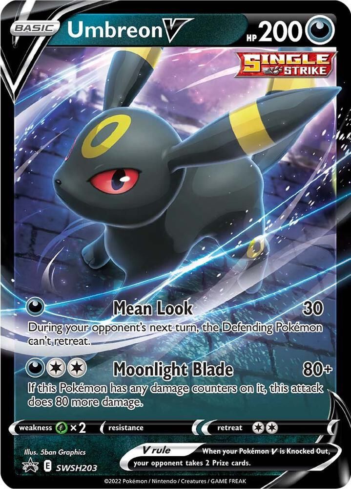 SJ Umbreon V - SWSH203 - SWSH: Sword &amp; Shield Promo Cards (SWSD) SWSH: Sword &amp; Shield Promo Cards