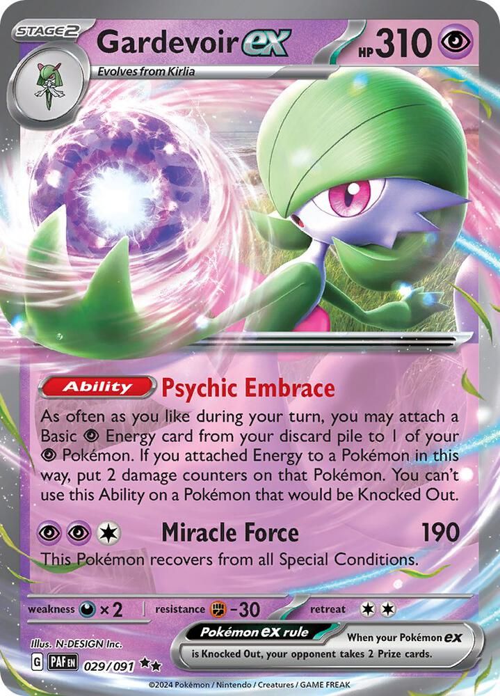 SJ Gardevoir ex - 029/091 - SV: Paldean Fates (PAF) SV: Paldean Fates