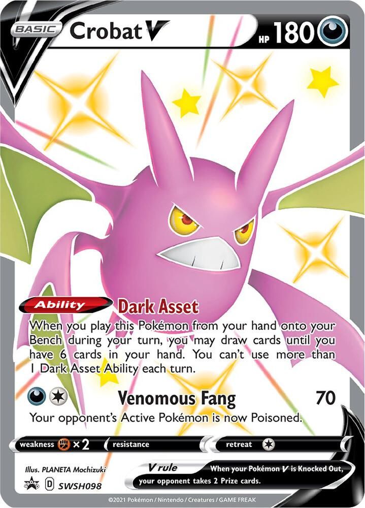 SJ Crobat V - SWSH098 - SWSH: Sword &amp; Shield Promo Cards (SWSD) SWSH: Sword &amp; Shield Promo Cards