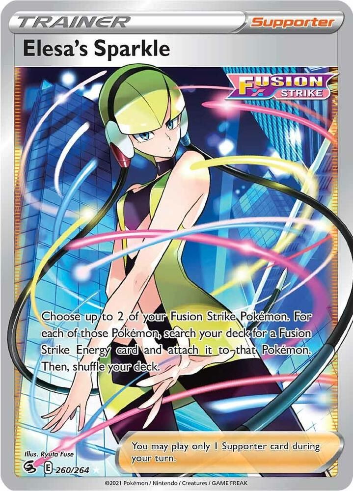 SJ Elesa&#39;s Sparkle (Full Art) - SWSH08: Fusion Strike (SWSH08) SWSH08: Fusion Strike