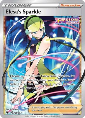SJ Elesa&#39;s Sparkle (Full Art) - SWSH08: Fusion Strike (SWSH08) SWSH08: Fusion Strike