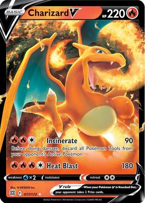SJ Charizard V - SWSH09: Brilliant Stars (SWSH09) SWSH09: Brilliant Stars