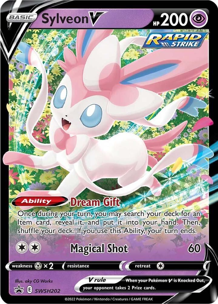SJ Sylveon V - SWSH202 - SWSH: Sword &amp; Shield Promo Cards (SWSD) SWSH: Sword &amp; Shield Promo Cards