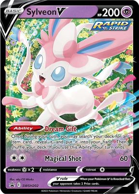 SJ Sylveon V - SWSH202 - SWSH: Sword &amp; Shield Promo Cards (SWSD) SWSH: Sword &amp; Shield Promo Cards