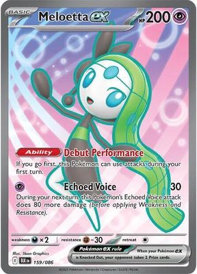 SJ Meloetta ex - 159/086 - SV: Black Bolt (BLK) SV: Black Bolt