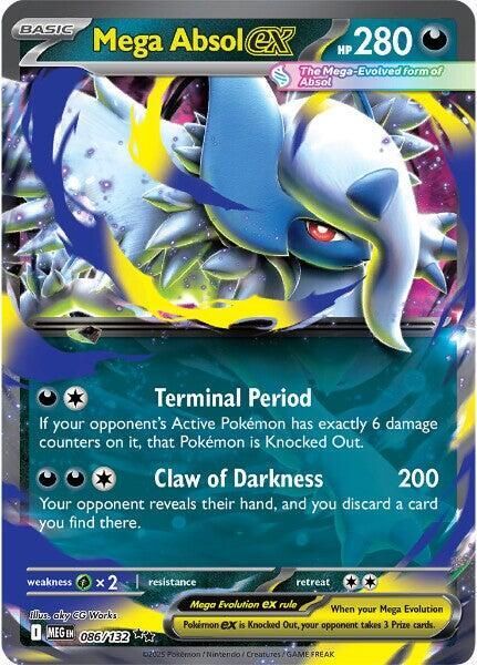 SJ Mega Absol ex - 086/132 - ME01: Mega Evolution (MEG) ME01: Mega Evolution