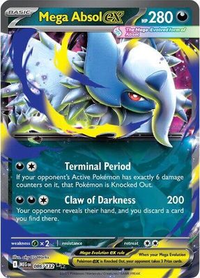 SJ Mega Absol ex - 086/132 - ME01: Mega Evolution (MEG) ME01: Mega Evolution