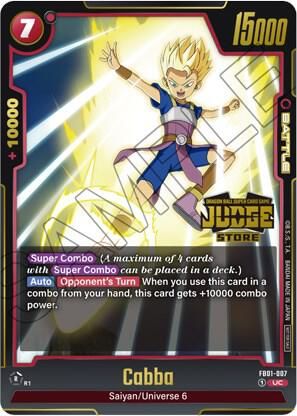 Cabba (Judge Pack (Store Judge) 01) - Tournament and Championship Promos (DBSFW_TPR) Tournament and Championship Promos
