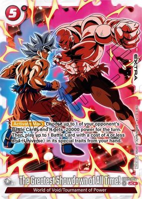 The Greatest Showdown of All Time! (Tournament Pack -Winner- 04) - Tournament and Championship Promos (DBSFW_TPR) Tournament and Championship Promos