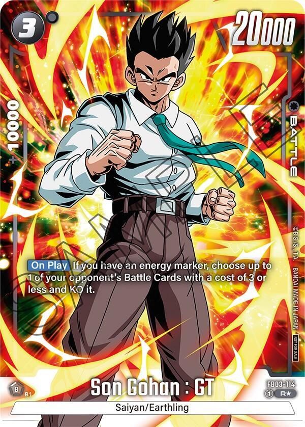 Son Gohan : GT (Tournament Pack -Winner- 04) - Tournament and Championship Promos (DBSFW_TPR) Tournament and Championship Promos