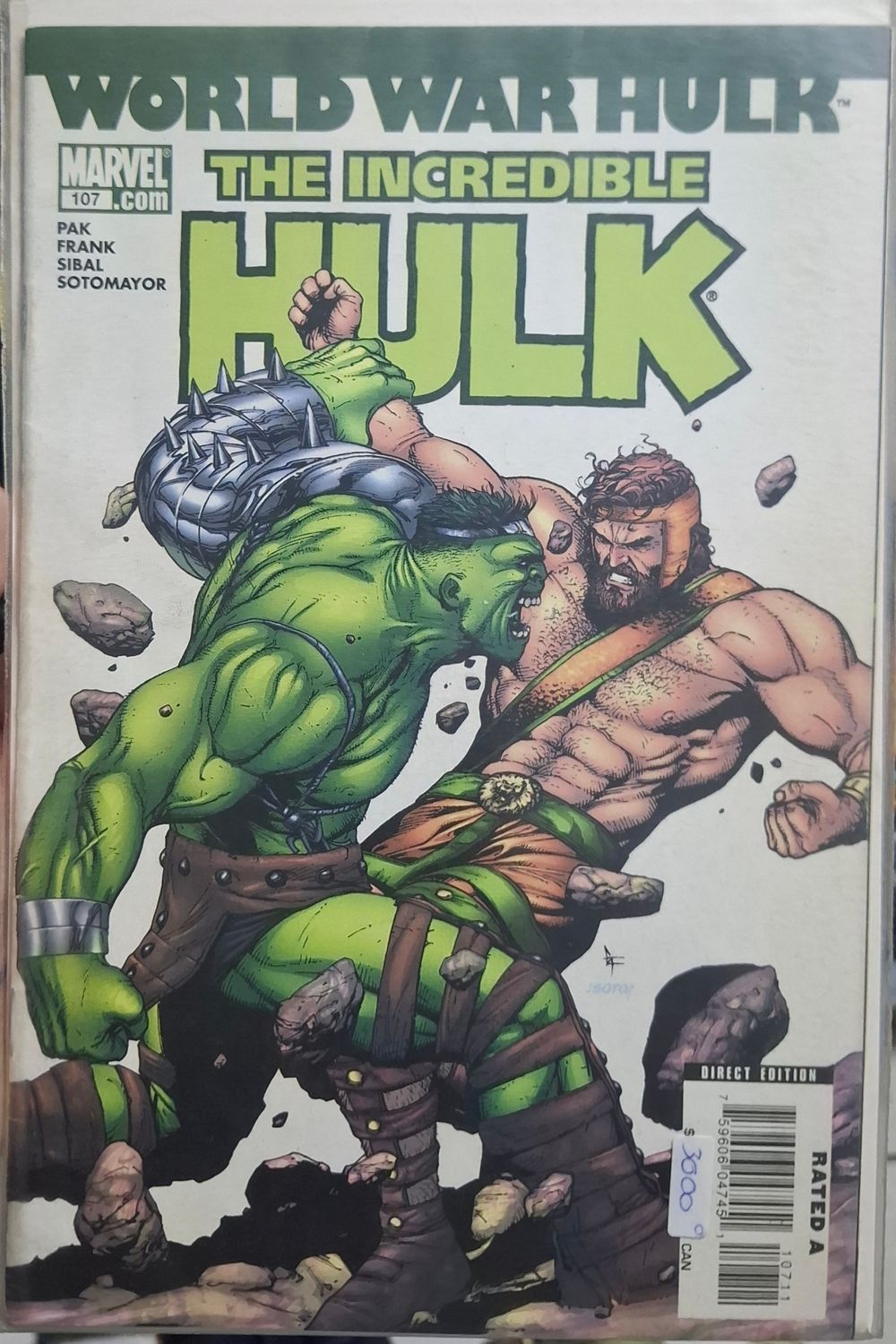 SHX The Incredible Hulk Comic Issue 107 World War Hulk
