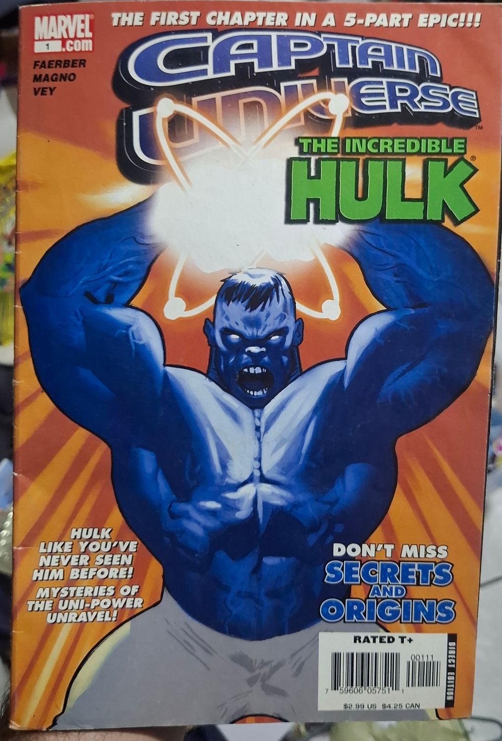 SHX Captain Universe Comic Issue 1 The Incredible Hulk Comic