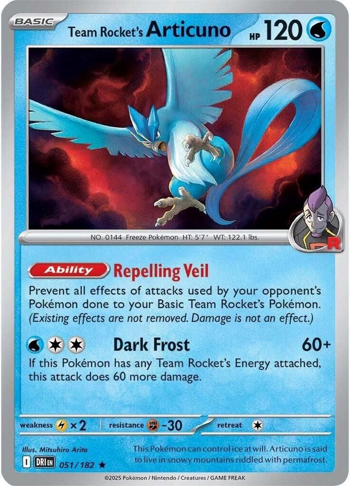 Team Rocket&#39;s Articuno - SV10: Destined Rivals (DRI) SV10: Destined Rivals
