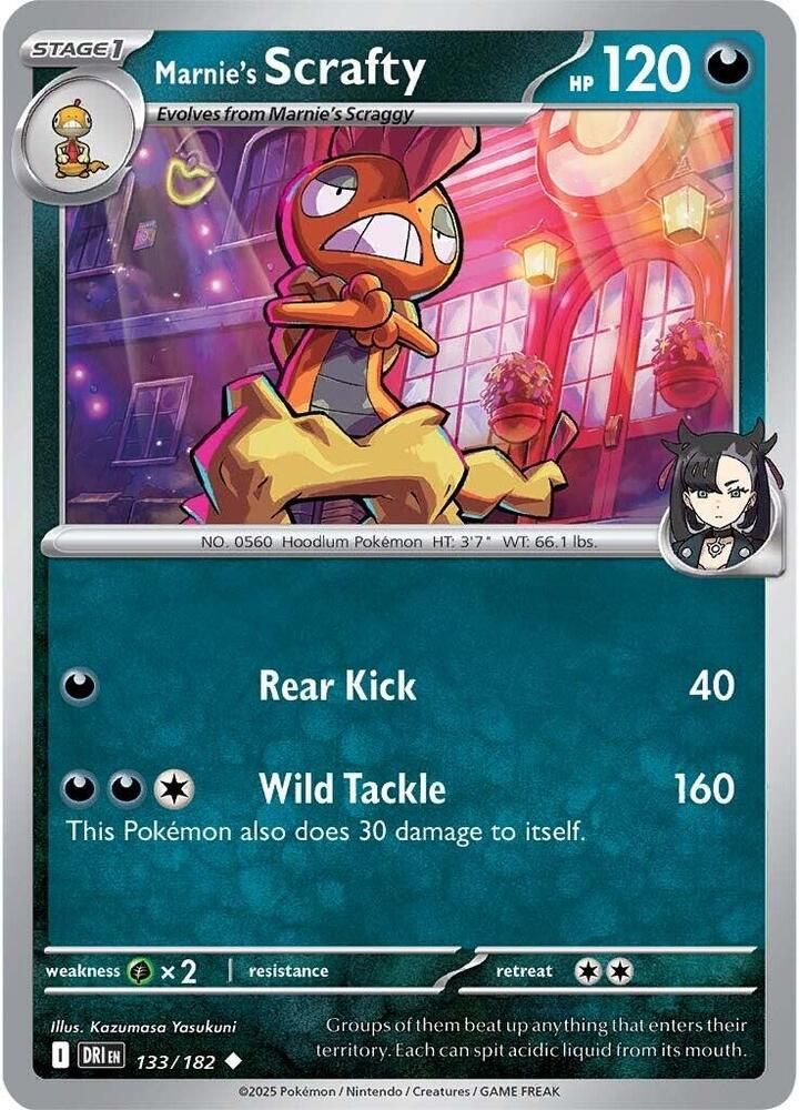 Marnie's Scrafty - SV10: Destined Rivals (DRI) SV10: Destined Rivals 133/182