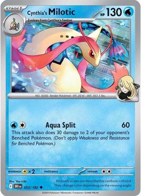 Cynthia&#39;s Milotic - SV10: Destined Rivals (DRI) SV10: Destined Rivals 053/182
