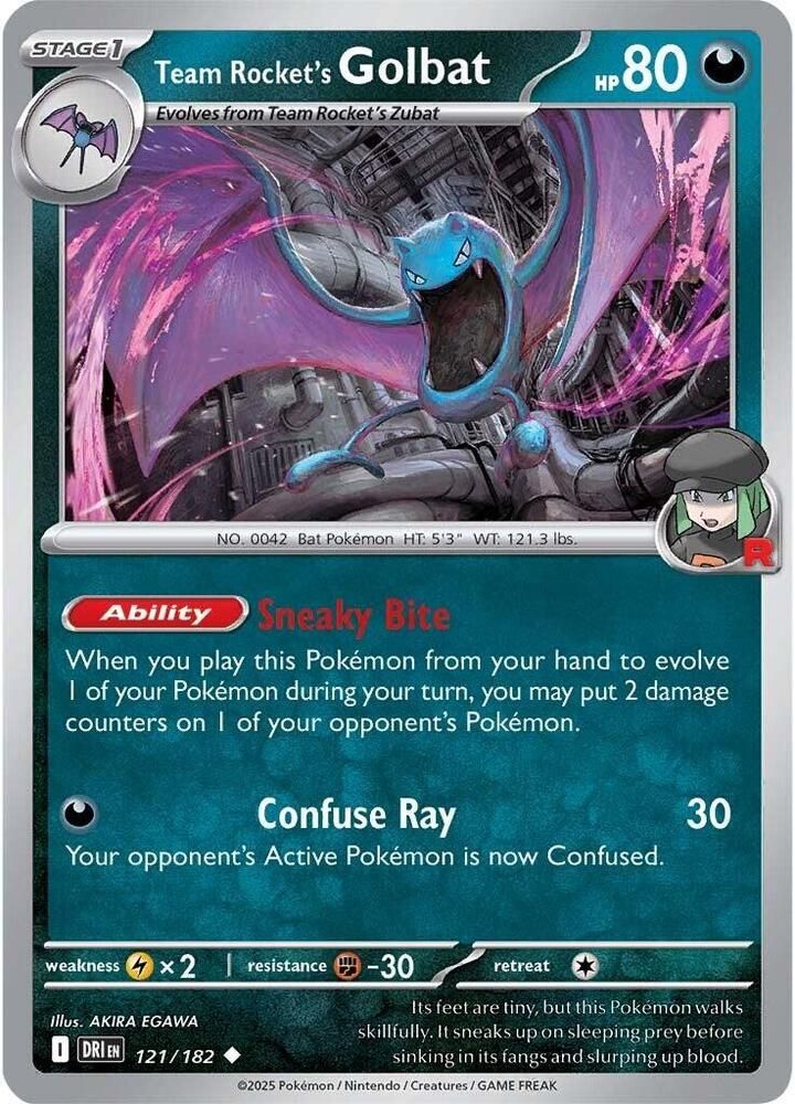 Team Rocket&#39;s Golbat - SV10: Destined Rivals (DRI) SV10: Destined Rivals 121/182
