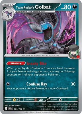Team Rocket&#39;s Golbat - SV10: Destined Rivals (DRI) SV10: Destined Rivals 121/182