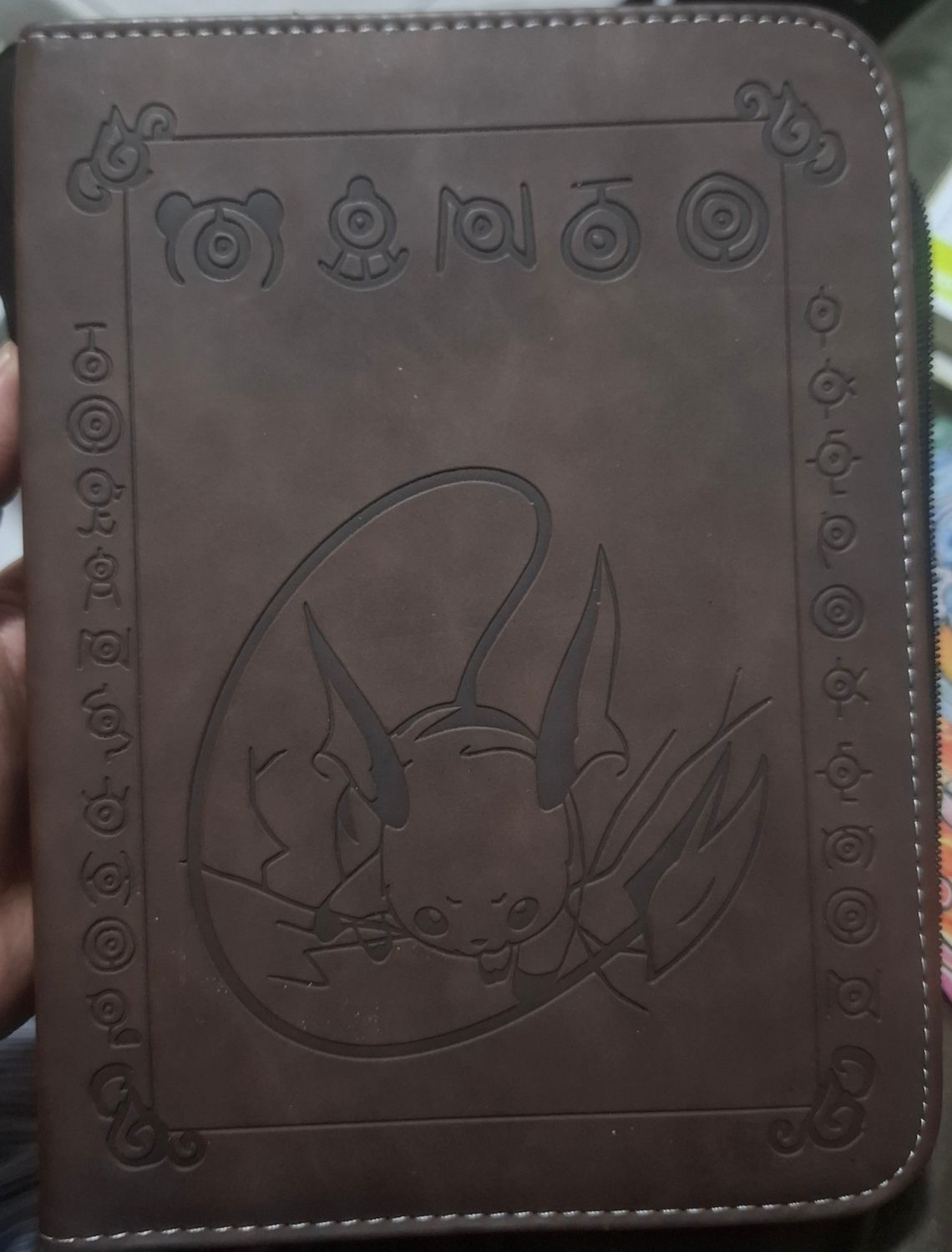 SJ1 Folder para Cartas Pokemon Binder Raichu para 400 Cartas
