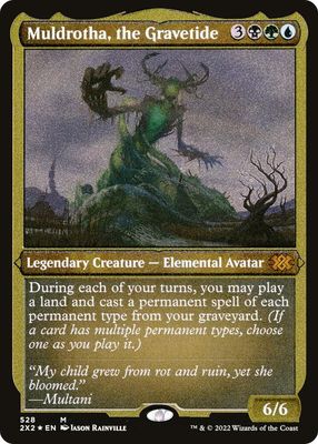 SJ Muldrotha, the Gravetide (Foil Etched) - Double Masters 2022 (2X2) Double Masters 2022