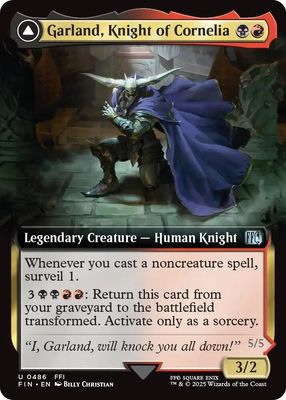 SJ Garland, Knight of Cornelia (Extended Art) - FINAL FANTASY (FIN) FINAL FANTASY Foil