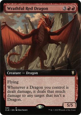 SJ Wrathful Red Dragon (Extended Art) - Commander Legends: Battle for Baldur&#39;s Gate (CLB) Commander Legends: Battle for Baldur&#39;s Gate Foil