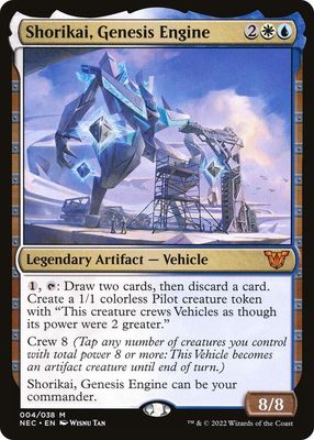 SJ Shorikai, Genesis Engine - Commander: Kamigawa: Neon Dynasty (NEC) Commander: Kamigawa: Neon Dynasty Foil