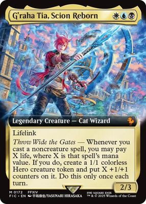 SJ G&#39;raha Tia, Scion Reborn (Extended Art) - Commander: FINAL FANTASY (FIC) Commander: FINAL FANTASY